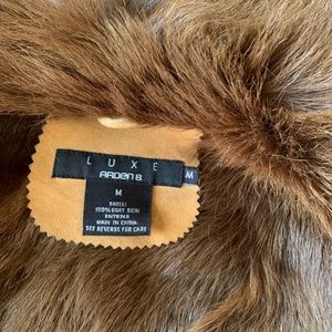 Arden B Luxe vintage genuine goatskin shearling coat